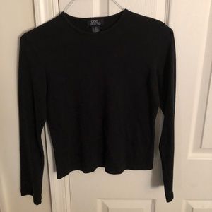 Black long sleeve top in good condition.